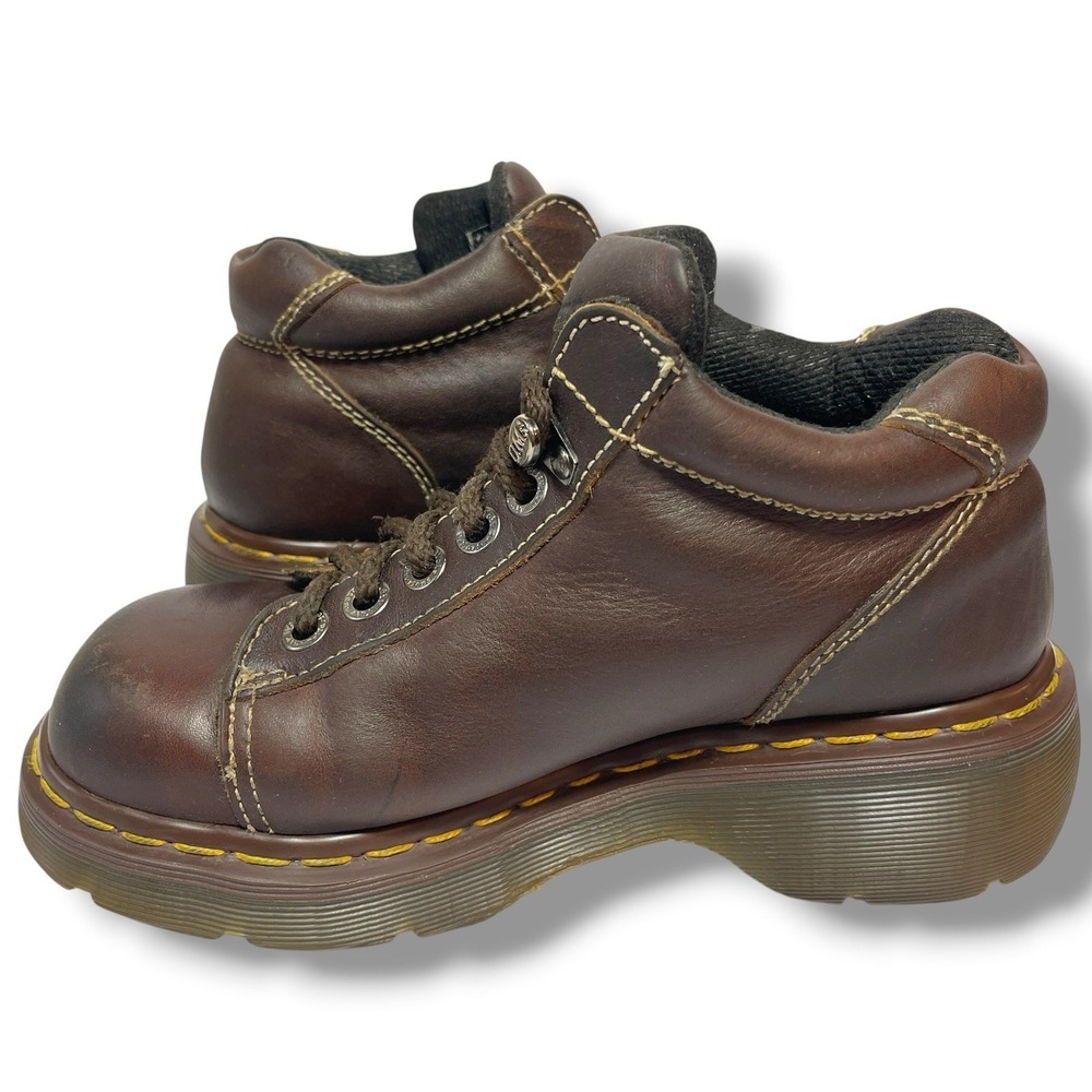 Vintage Dr Martens Booties Womens Size Tag 5 (US-7?), Brown Made in England 8542 - Picture 6 of 15
